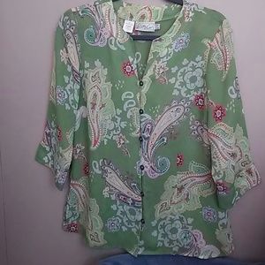 Kathy Che button down top